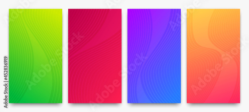 Modern colorful gradient background with lines