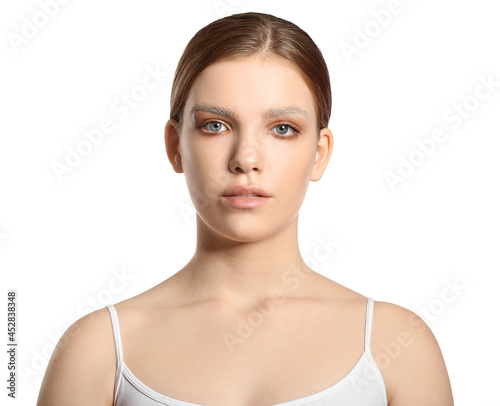 Beautiful young woman with ...