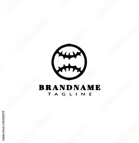baseball ball logo design template icon illustration