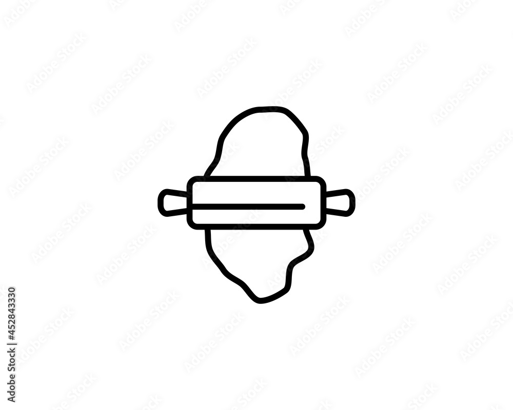 Bakery shop elements icons set