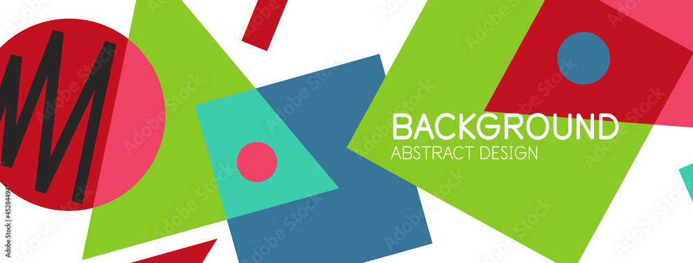 Abstract background with blocks, lines, geometric shapes. Techno or business concept for wallpaper, banner, background, landing page