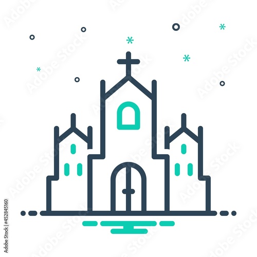 Mix icon for cathedral