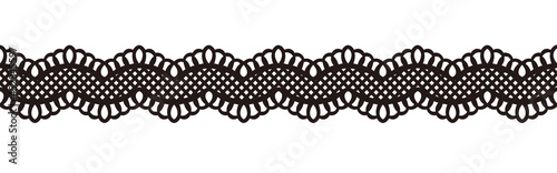 レースリボン。シームレス・ベクター素材。