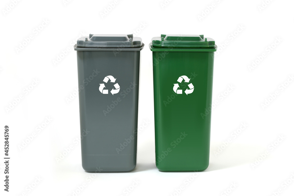 recycle bin with symbol recycle bin with symbol