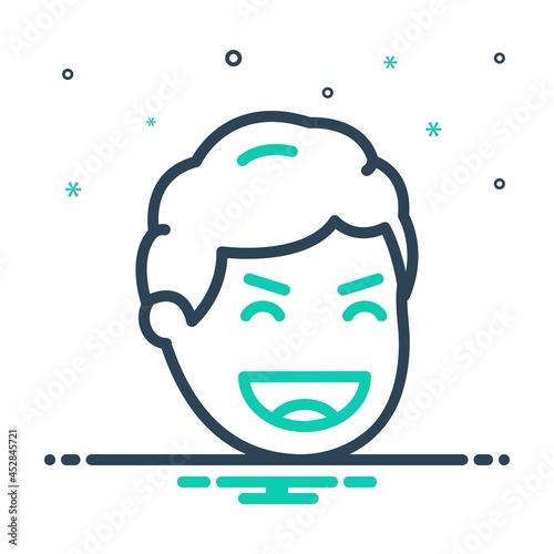 Mix icon for laughing