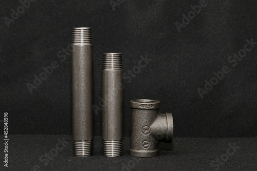 Metal elbow  cruz tees for water pipes hierro maleable acero al carbon 