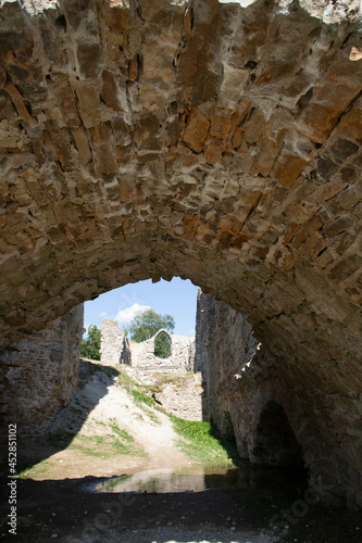 Fototapeta Naklejka Na Ścianę i Meble -  castle ruins in the town of Koknese