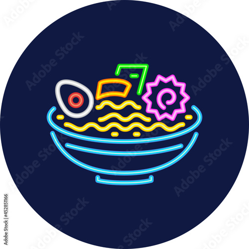 ramen neon icon