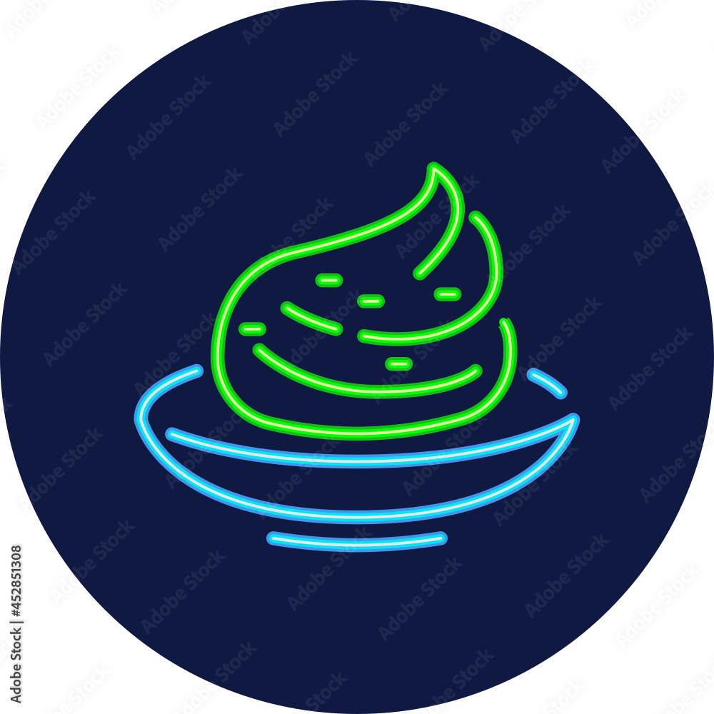 wasabi neon icon