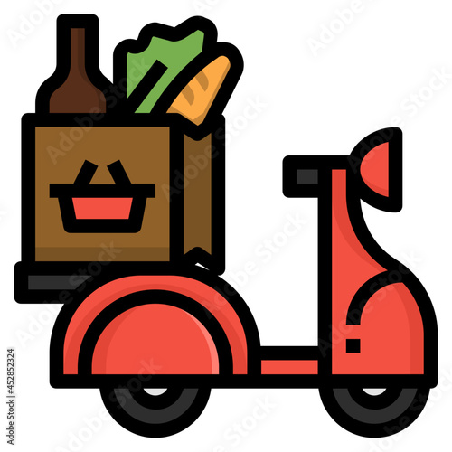 grocery line icon