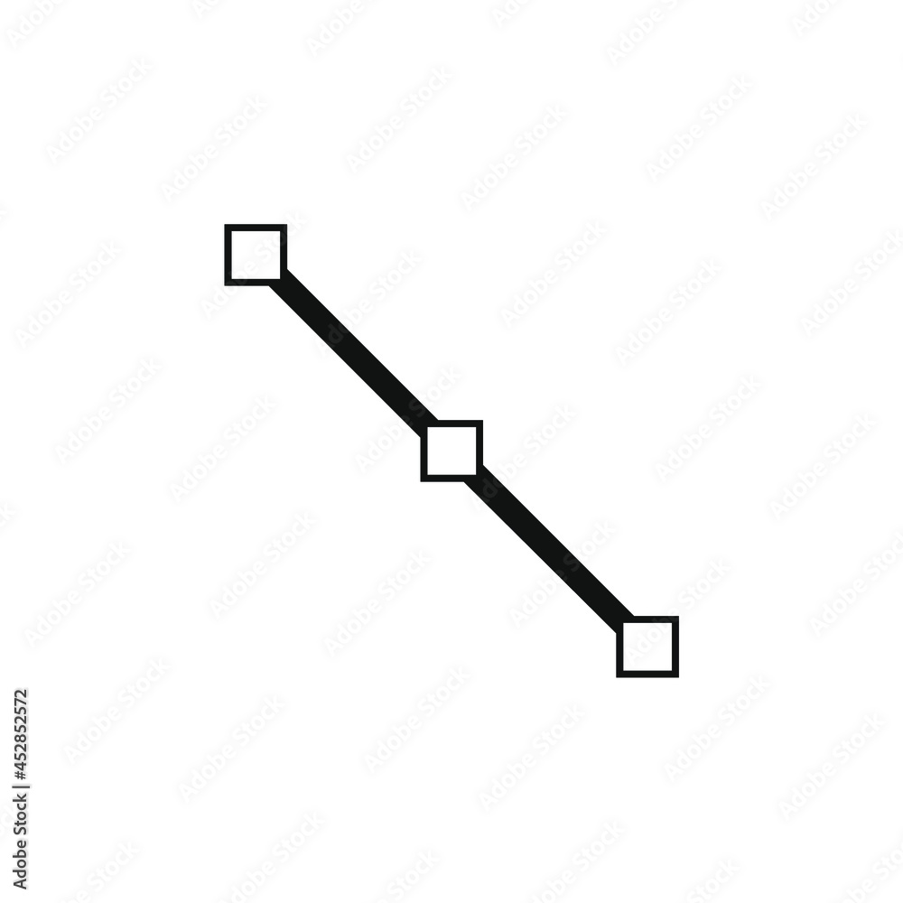 slash with three small squares attached slash with three small squares attached