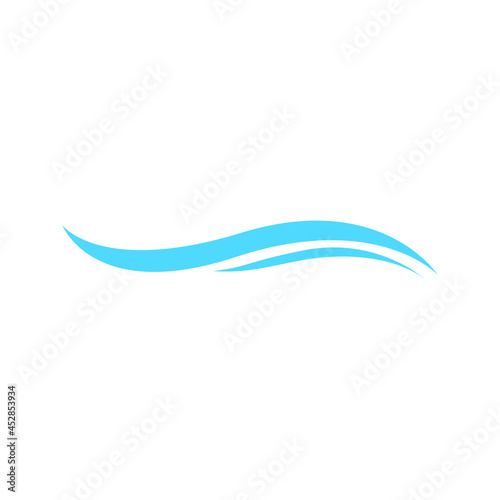 Wave icon vector. Surfing illustration sign. Ocean symbol. Sea mark.