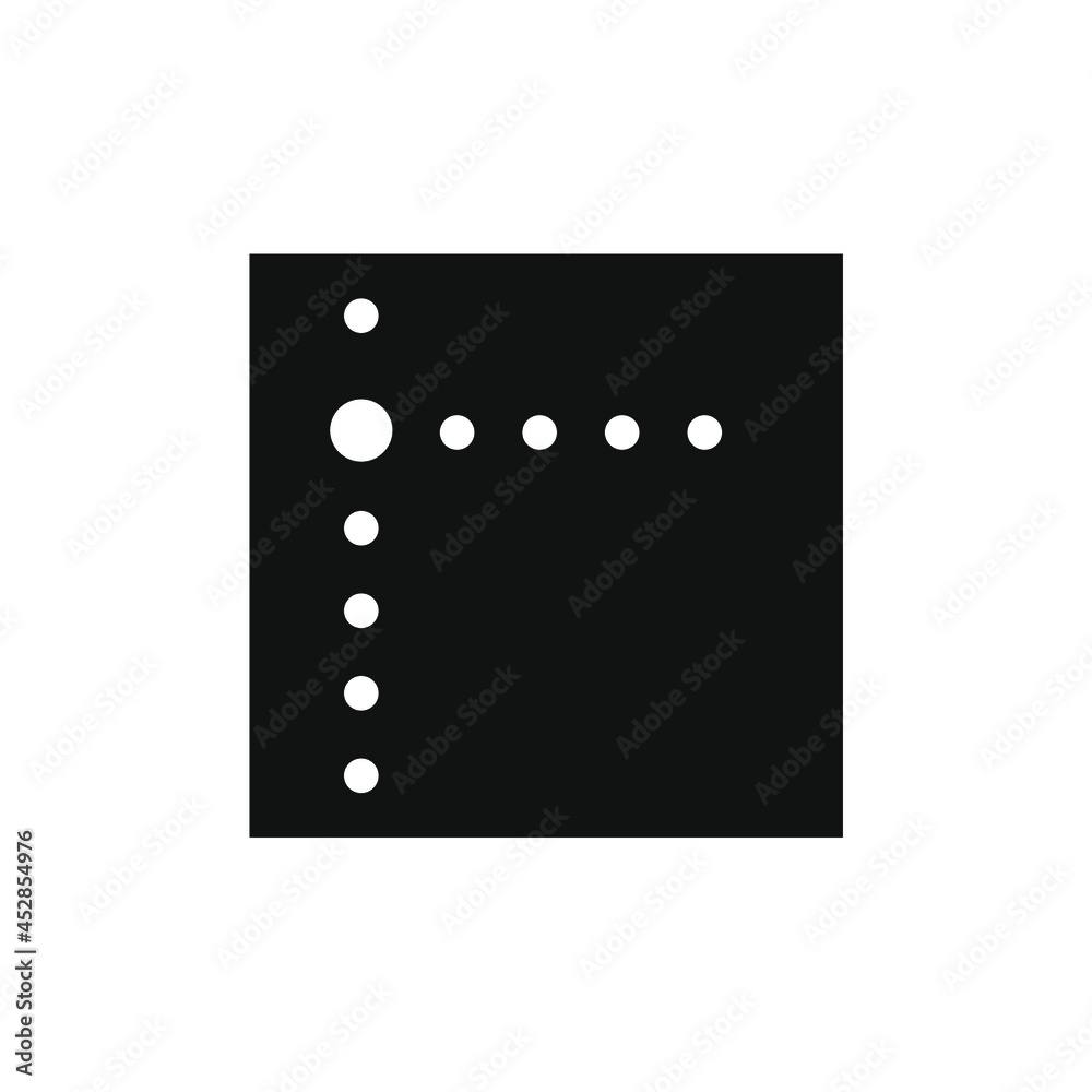 black box with small dots in it black box with small dots in it