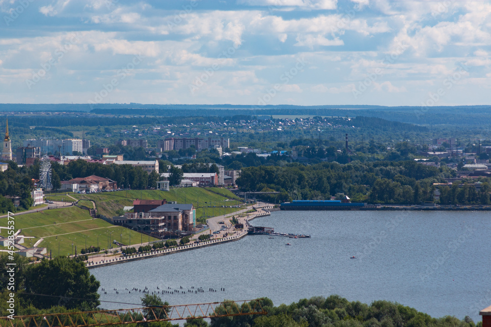Fototapeta premium Izhevsk pond from the air