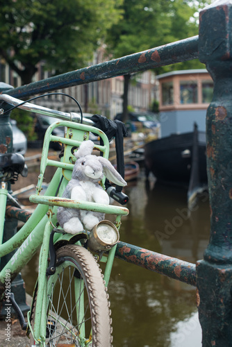 toy on the bicycle on the Amsterdam street