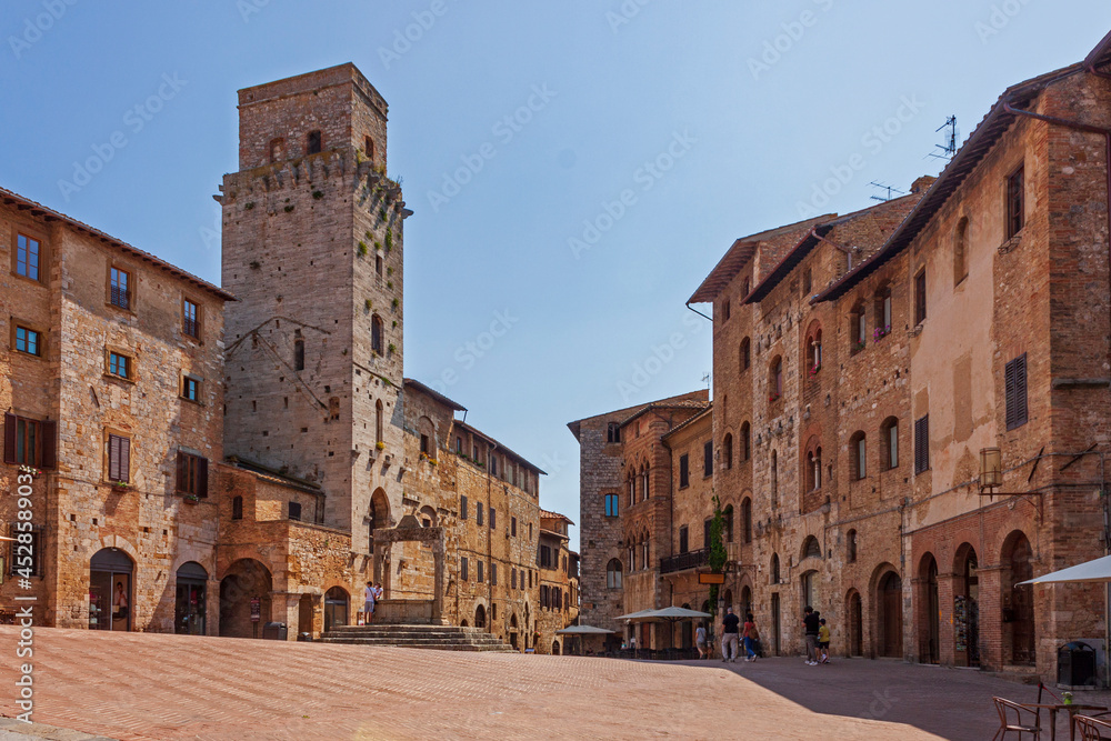 A view of Medieval Town of San Gimignano, Tuscany, Italy. Unesco World Heritage Site.