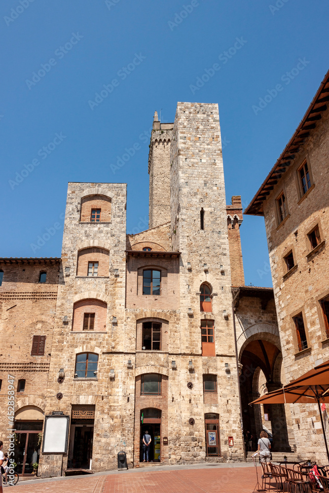 A view of Medieval Town of San Gimignano, Tuscany, Italy. Unesco World Heritage Site.