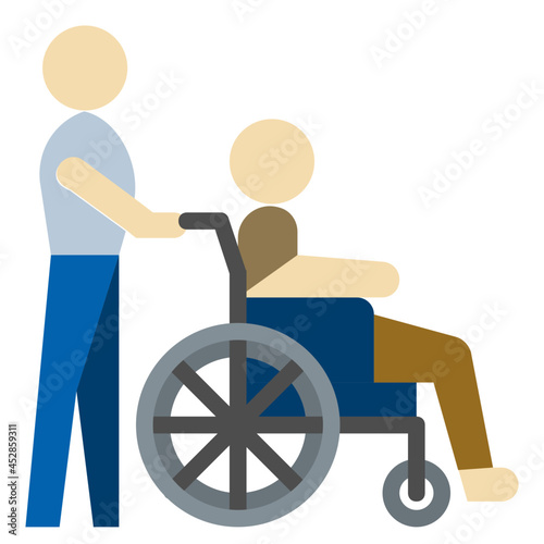 handicapped flat icon
