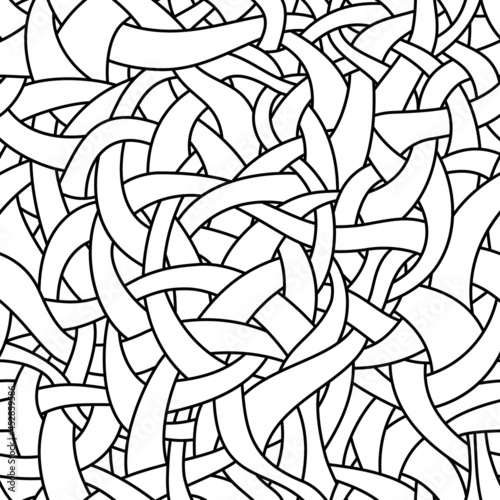 Abstract Tight Vine Tree seamless pattern