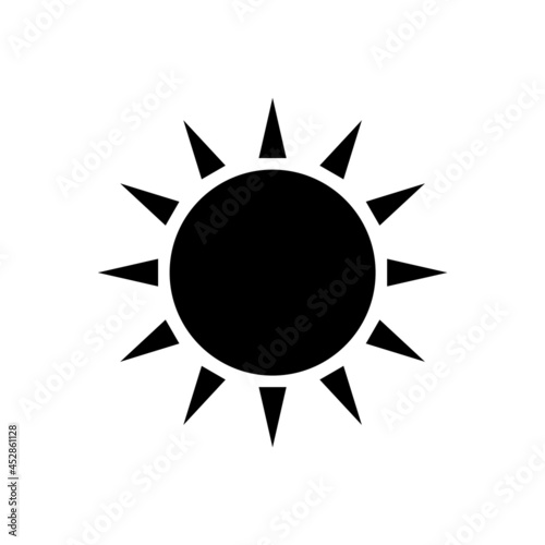Taiwanese flag symbol glyph icon. Taiwan. Oriental sun. Asian item. Isolated vector stock illustration