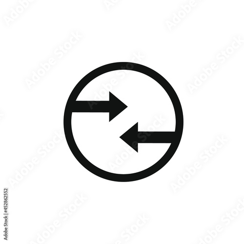 Free Download two arrows facing each other in a circle - GFXLoad