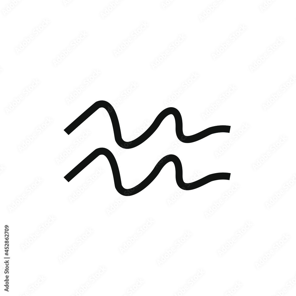 two wavy lines vector drawing two wavy lines vector drawing