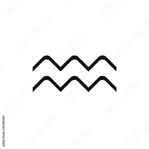 vector image of two overlapping waves