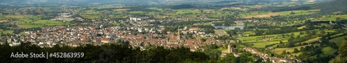 view on the medieval village of autun