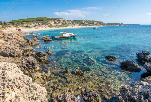 Fototapeta Naklejka Na Ścianę i Meble -  Ayazma Beach in Bozcaada Island