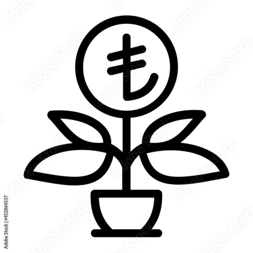 Investment in Turkish Lira Icon