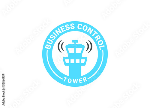 Control Tower Logo or Icon Design Vector Image Template © atiktaz7
