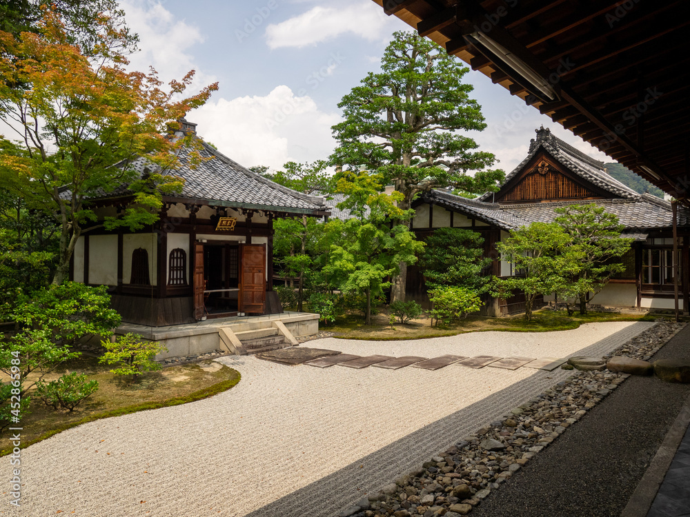 Japanese shrine in Kyoto, Japan