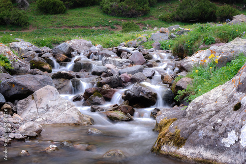 Mountain river tributary, Almaty, Kazakhstan