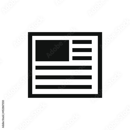 vector image of a document icon