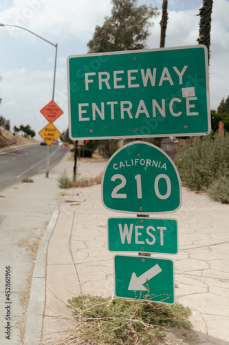 210 Freeway Entrance in San Bernardino, CA.