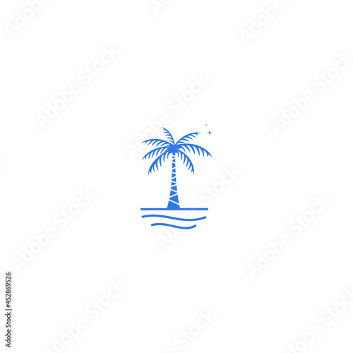 Palm tree logo vector