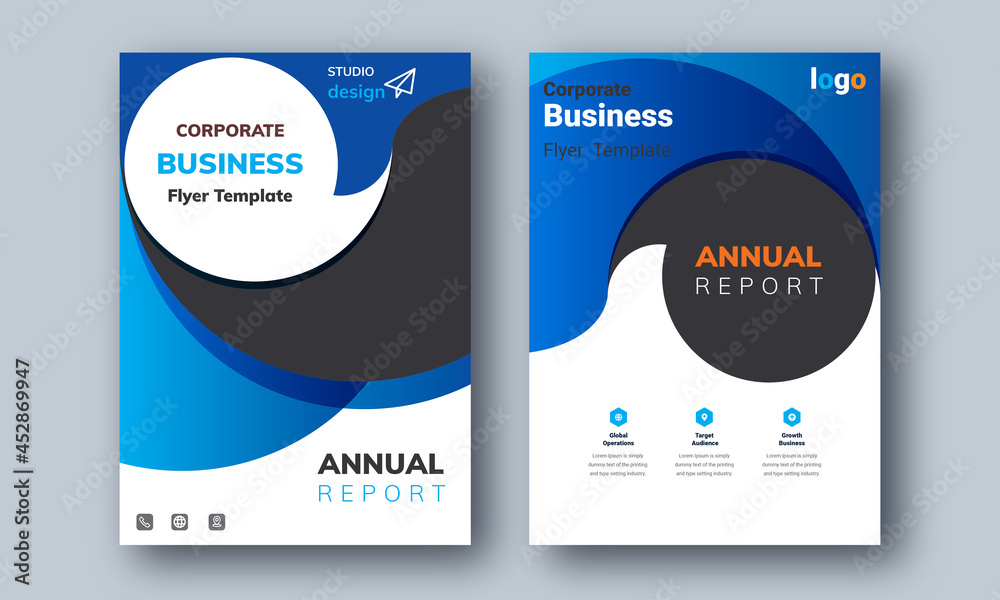 Annual Report Layout Design, Corporate Business Flyer Template Background, Portfolio, Poster, web Banner, Proposal, Multipurpose Marketing Promotion, Etc.