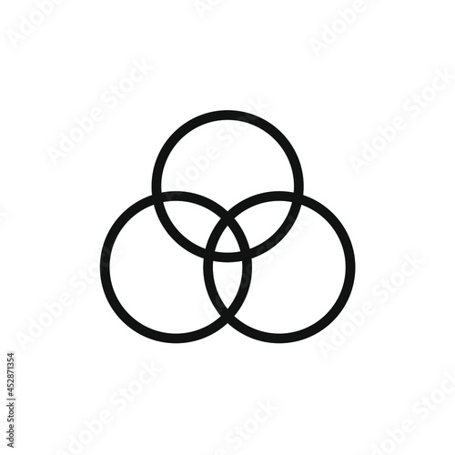 vector of three interlocking circles