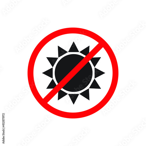No sun light icon design vector illustration
