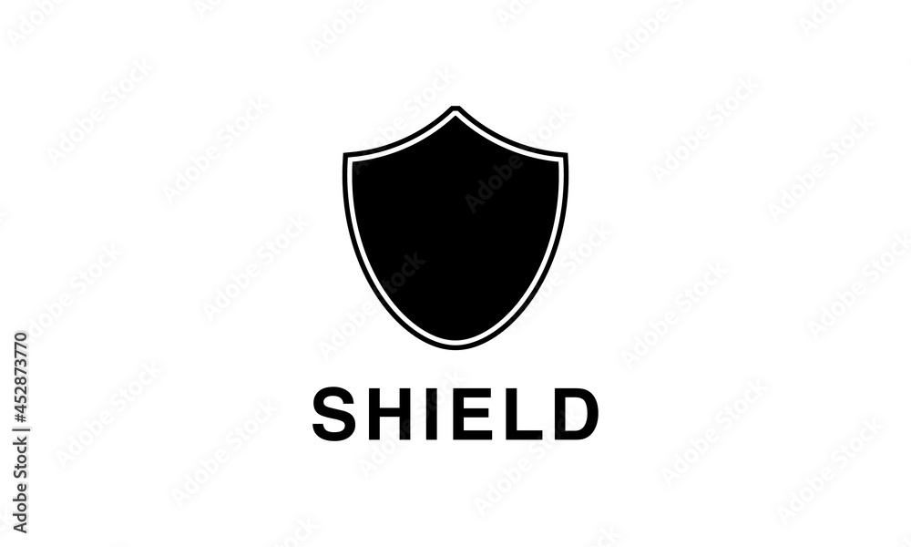 Premium vector logo shield, simple and modern design style