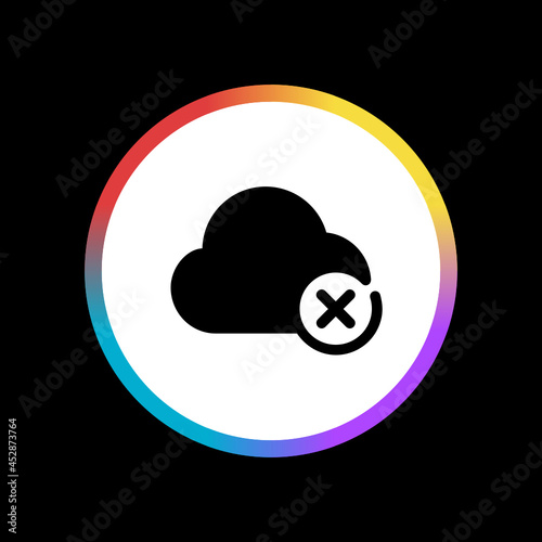 Delete Cloud Service - Sticker