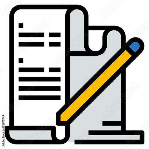 contracts line icon