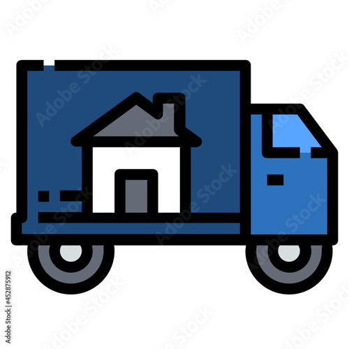 relocation line icon