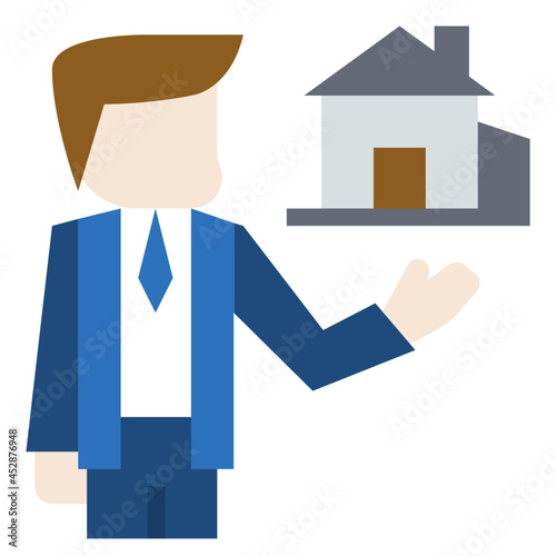 realtor flat icon