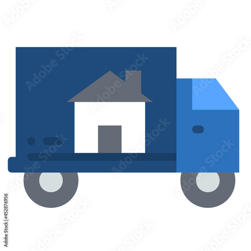 relocation flat icon