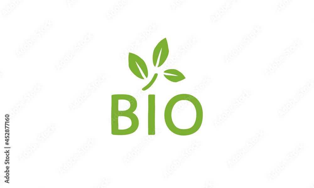 Bio Font Icon. Bio Text Design. Englisch Vector Logo Bio Font Icon. Bio Text Design. Englisch Vector Logo