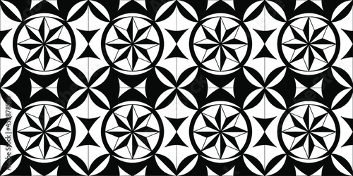 black and white seamless pattern