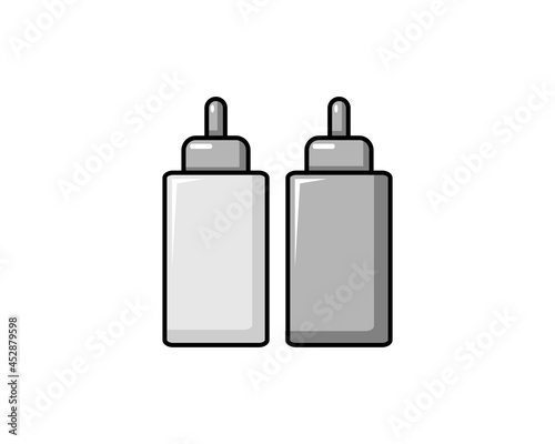 Fast food hot lunch vector logo icon