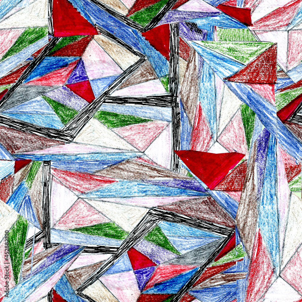 Multi Layered Triangles Multidirectional triangles forms in seamless broken pattern with ...