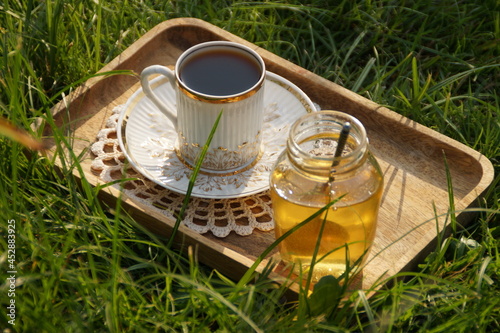 Obraz na płótnie coffee w salonie
